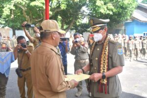 Pelepasan Purna Bhakti Kepala Satuan Polisi Pamong Praja Kota Metro