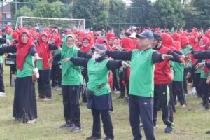 Sekda Metro Ikuti Gebyar Senam LLI