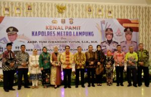 Walikota dan Wakil Walikota Metro Hadiri Kenal Pamit Kapolres Metro