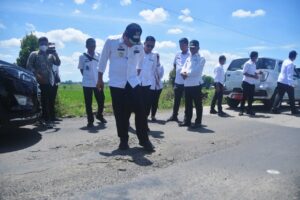 Walikota dan Wakil Walikota Metro Tinjau Infratruktur dan Jalan Rusak