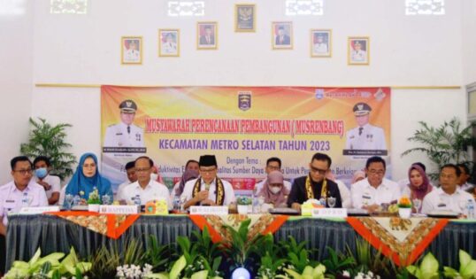Musrenbang Kecamatan Metro Selatan, Wahdi Apresiasi Atas Guyub Rukun Masyarakatnya