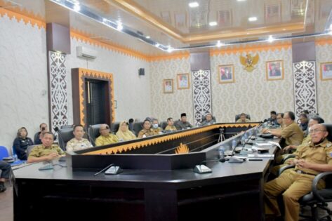 Sekda Kota Metro Ikuti Rakor Pimpinan Program Pemberantasan Korupsi Pemerintah Daerah dan Peluncuran Indikator MCP 2023