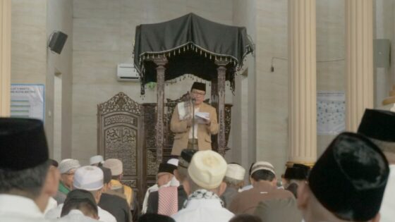 Puasa Terciptanya Generasi Rabbani Isi Khotbah Walikota Metro Saat Sholat Idul Fitri