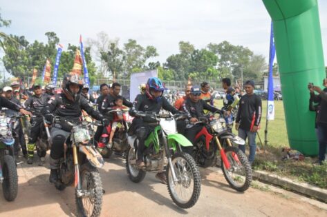 Galang Donasi Masjid Muttaqien, Walikota Metro Ikuti Trail Gas Amal Jalur Reborn