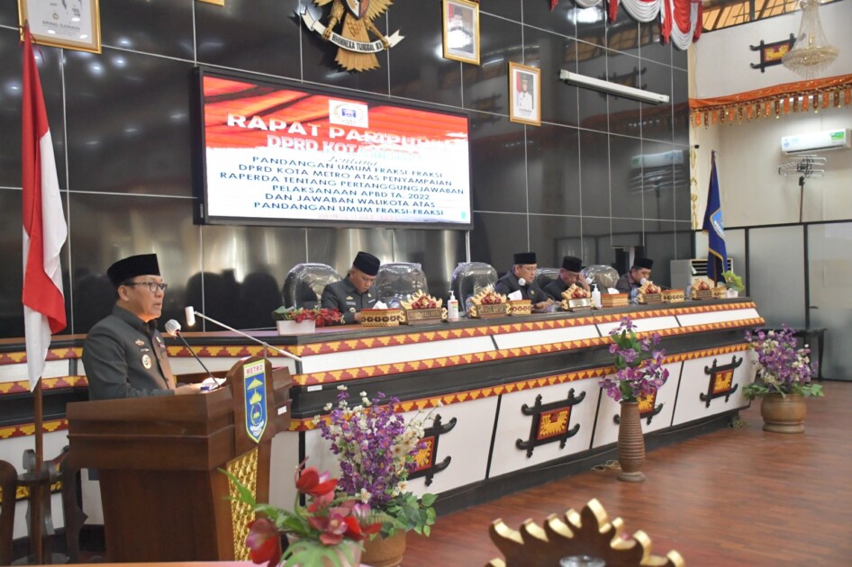 Peningkatan PAD Jadi Bahasan Walikota Metro, Saat Sidang Paripurna