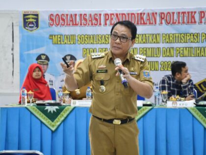 Memberikan Suara Untuk Kota Metro Kedepan, kata Wahdi Saat Jadi Narasumber Sosialisasi Partisipasi Pemilih Pemula