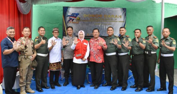 HUT Pomad ke- 77 Dilakukan Donor Darah bagi Warga Metro