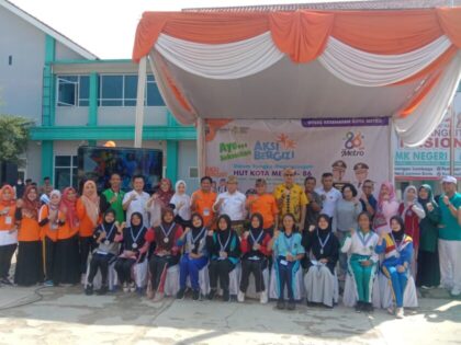 Pemkot Metro Gelar Gerakan Aksi Bergizi dan Resmikan Klub Jantung Sehat Remaja Sekolah