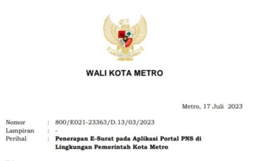 Semakin canggih, Pemkot Metro sudah bisa gunakan E-Surat