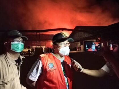 Ciptakan Rasa Aman, Walikota Metro Kunjungi Kebakaran Pabrik CPO