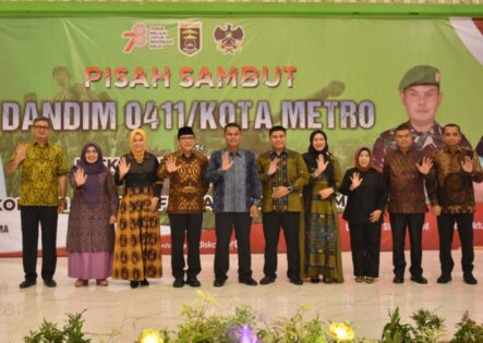 Wahdi Hadiri Pisah Sambut Dandim 0411 Kota Metro