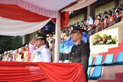 Upacara Peringatan HUT RI ke 78 Berlangsung Khidmat, Usung Tema Terus Melaju untuk Indonesia Maju