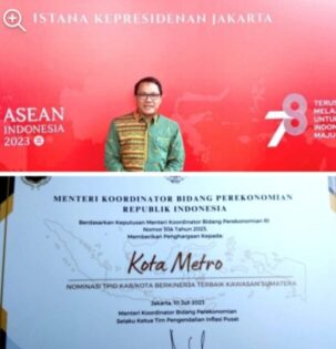 Berhasil Tekan Inflasi, dan Nominasi Terbaik Se-Sumatera, Wahdi di Undang ke Istana Presiden