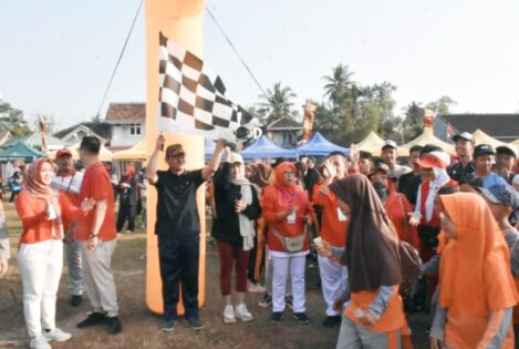 Semarak Jalan Sehat Kecamatan Metro Selata Peringati HUT RI ke 78