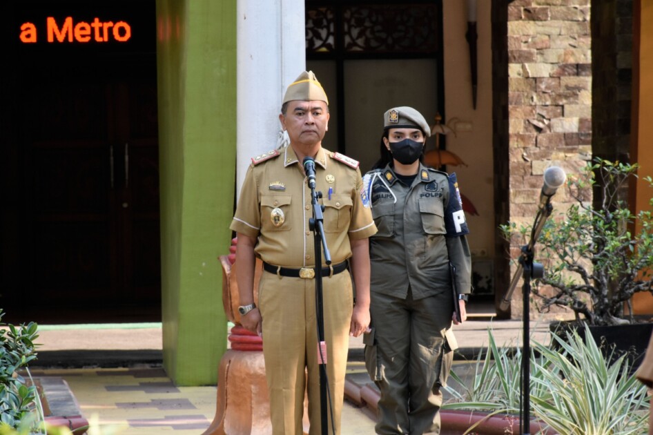 Pimpin Apel Pemkot Metro, Ir. Bangkit Puji Stakeholder atas Kunjungan Presiden RI dan Capaian MTQ