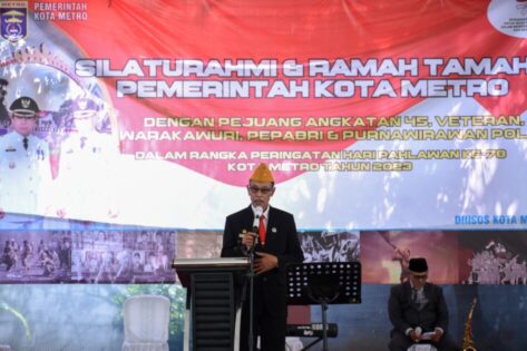 Hari Pahlawan, Walikota Metro Ramah Tamah dengan Pejuang Kemerdekaan
