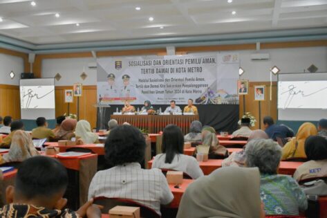 Pemkot Metro Ingin Wujudkan Pemilu Aman dan Tertib Lewat Sosialisasi dan Orientasi