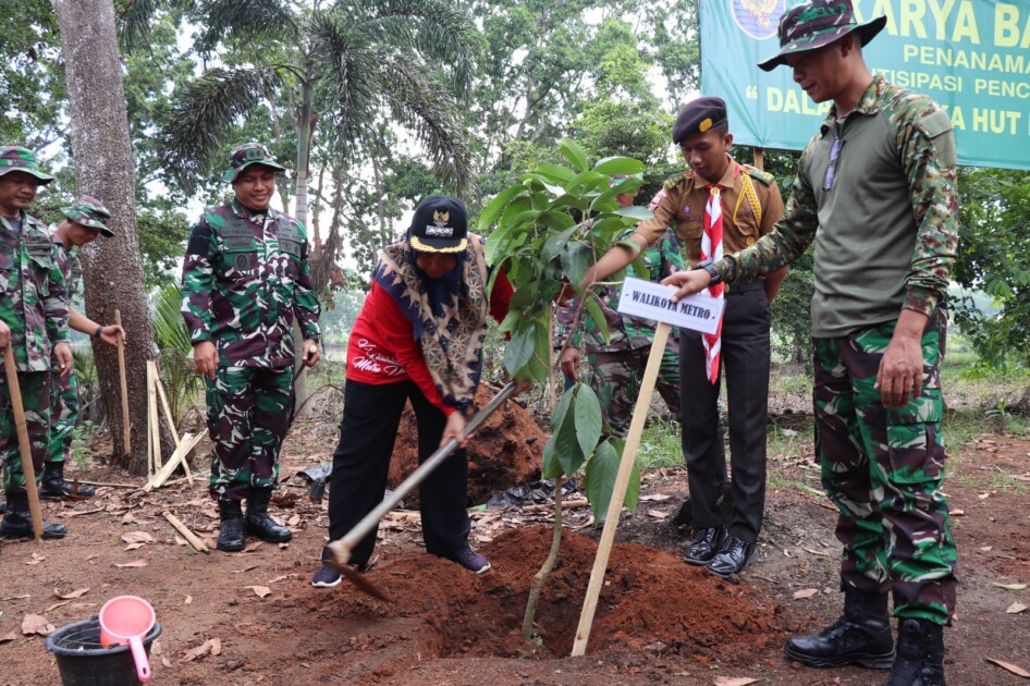 Kodim 0411/KM rangkul Pemkot Metro dalam Program Penanaman Pohon