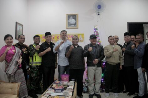 Pastikan Ibadah Natal Berjalan Lancar, Walikota Metro bersama Fokorpimda Monitoring Gereja dan Lalu Lintas