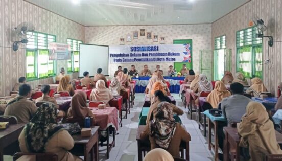 Keliling Sekolah, Pemerintah Kota Metro Lakukan Sosialisasi Pembinaan Hukum Terhadap ASN dan P3K