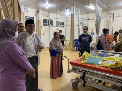 Usai Sholat Subuh Berjamaah, Walikota Metro Tinjau Pelayanan RSUD Jenderal Ahmad Yani