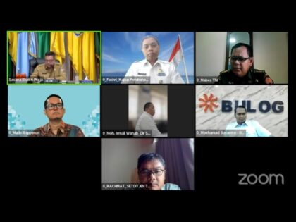 Pemkot Metro Ikuti Rakor Virtual Pengendalian Inflasi Daerah