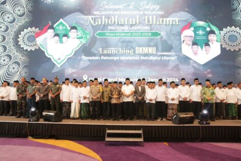 Qomaru Zaman Hadiri Pelantikan Pengursu NU dan Launching GKMNU