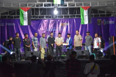 Walikota Metro Hadiri Konser Amal Peduli Palestina SMSI Fair 2024