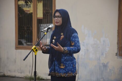 Pimpin Apel Pagi di Diskominfo Metro, dr. Silfia Wahdi Ingatkan Core Value ASN