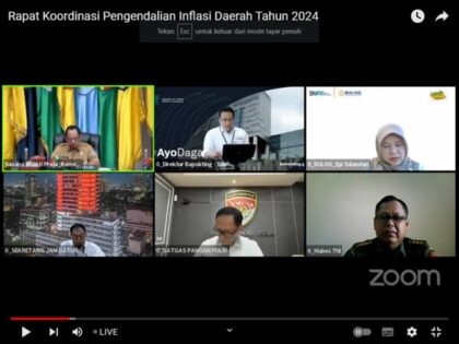 Pemkot Metro Ikuti Rakor TPID Nasional, Tito Pesankan Koordinasi