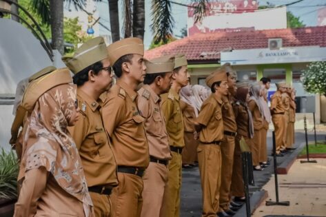 Pemerintah Kota Metro Gelar Upacara Peringatan Hari Otonomi Daerah Ke – XXVIII