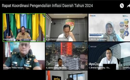 Mendagri Pimpin Rapat Pengendalian Inflasi Nasional