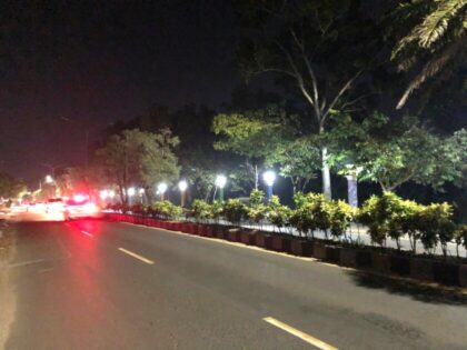 Pastikan Jalanan Terang Benderang dan Indah, Pemkot Metro Hidupkan Lampu Pedestrian