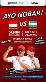 Warga Metro Adakan Nobar di Cagar Budaya Sebagai Ruang Publik