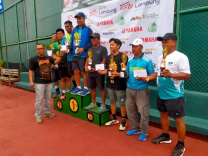 Rangkaian Kegiatan Hari Jadi Kota Metro ke-87: Ini Dia Juara Tennis Metro Cup Non Prestasi se-Kota Metro