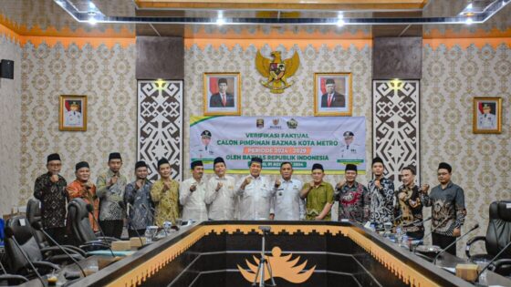 Qomaru Minta Bakal Calon Pemimpin BAZANAS Terpilih Kota Metro, Dapat Selalu Bersinergi dan Berkomunikasi dengan Pemerintah Kota Metro