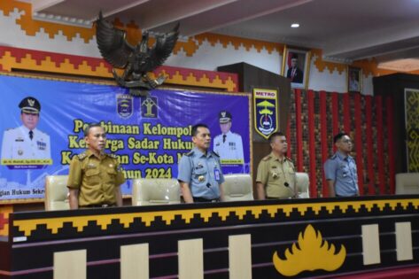 Sekda Metro Buka Sosialisasi Kelompok Keluarga Sadar Hukum