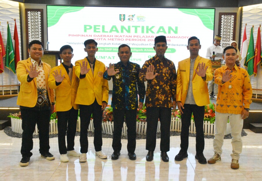 Qomaru Zaman Hadiri Pelantikan PD IPM Kota Metro