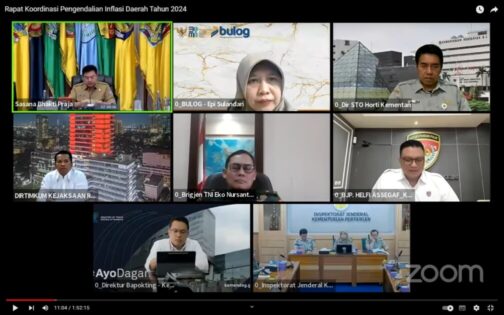 Tomsi Tohir Pimpin Rakor Virtual bersama TPID Kota Metro