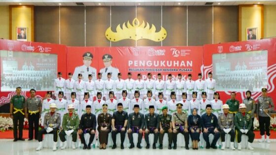 31 Paskibraka Kota Metro Dikukuhkan, Siap Kibarkan Sang Merah Putih