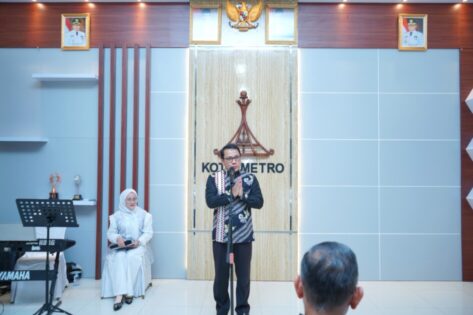 Walikota Metro Wahdi, Sambut Tim Verifikasi STBM Award