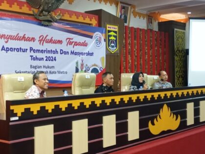 Pemkot Metro Gelar Sosialisasi Kelompok Keluarga Sadar Hukum