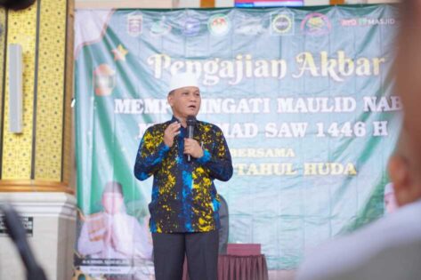 Peringati Maulid, PHBI Metro Gelar Pengajian Akbar di Masjid Taqwa
