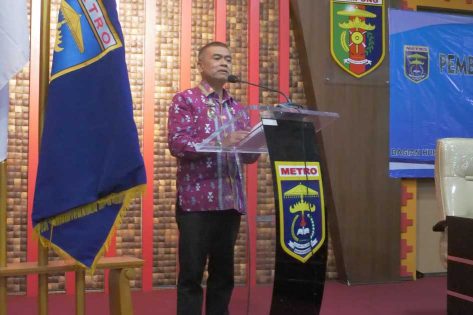 Sekda Metro, Ir. Bangkit buka kegiatan pembinaan pengelola JDIH
