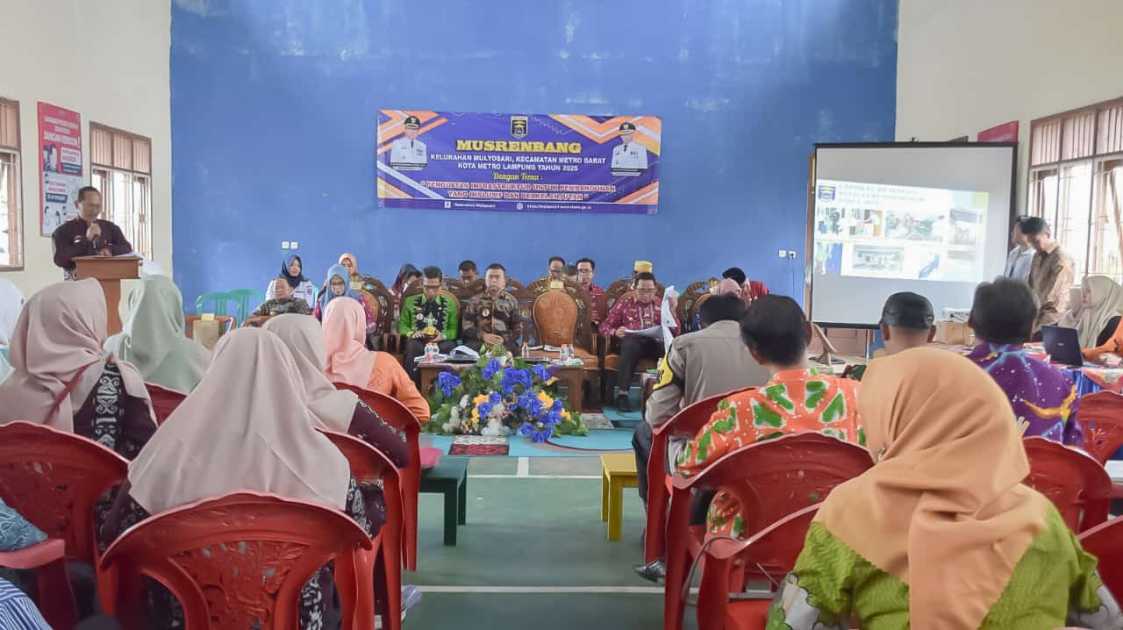 Musrenbang Kelurahan Mulyosari, Sekda Metro Beberkan Dukungan Pemerintah dalam Pembangunan Segala Aspek