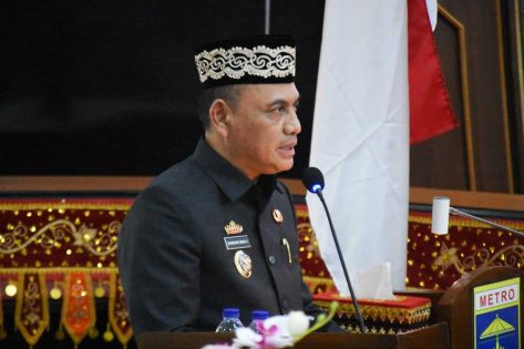 Paripurna, Wali Kota Metro H. Bambang paparkan beberapa pembangunan ke depan