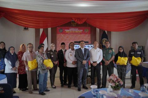 Wakil Wali Kota Metro Hadiri Tasyakuran Hari Bakti Permasyarakatan, Tekankan Pentingnya Kolaborasi