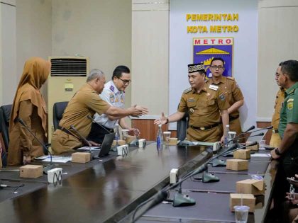 Wali Kota Metro Ikuti Rakor Pengendalian Inflasi, Bahas Program Strategis Koperasi Merah Putih