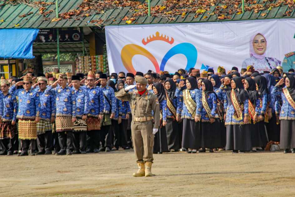 Upacara Hari Jadi ke 88, Walikota Metro Ajak Masyarakat Bersatu Membangun Kota yang Lebih Maju