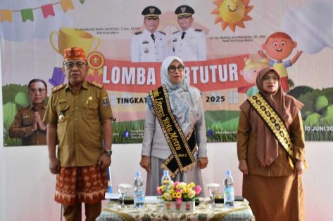 Bunda Literasi Metro, Hj. Eni Bambang apresiasi Lomba Bertutur dan Pidato Bahasa Lampung